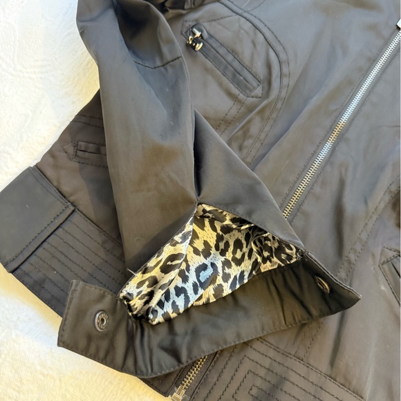 Forever 21 Black Moto  Jacket Y2K sizeM - Picture 5 of 9